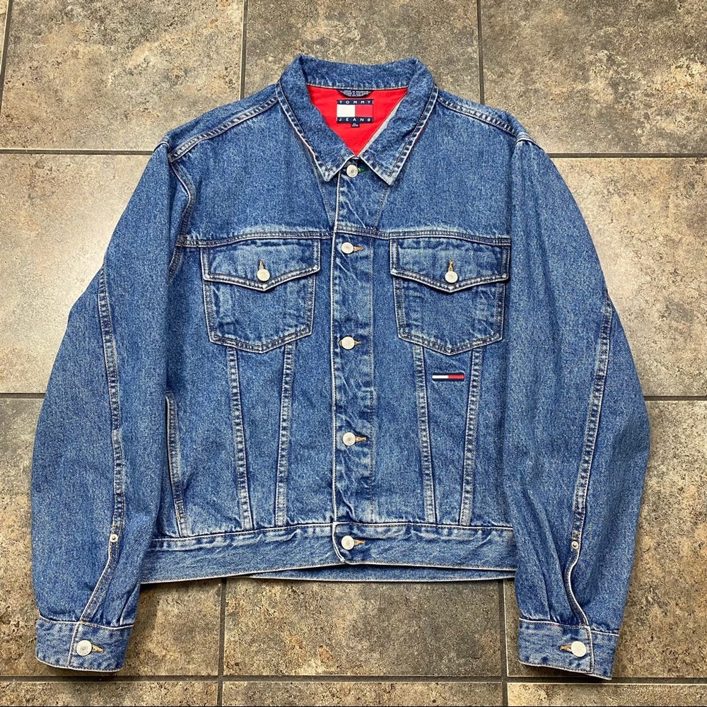 Men’s VTG Tommy Hilfiger x BLM Black Lives Matter Jean Jacket Size XL